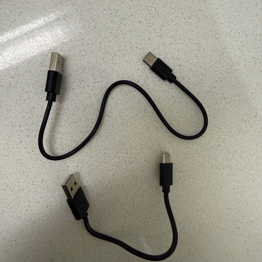 USB-A to USB-C Short Charging Cables 4” & 12” Lot of 2